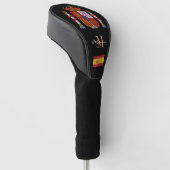 Spanien und Spanien - Mit Monogramm Golf Clubs für Headcover (angewinkelt)
