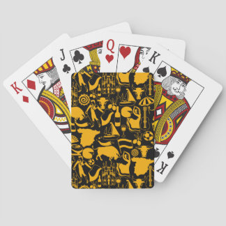 Spanien und Spanische Traditionen Schwarz und Oran Spielkarten