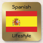 Spanien Untersetzer Flag+Text (Vorderseite)