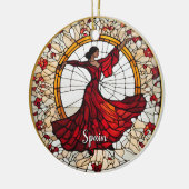 Spanien Urlaub Souvenir Keramik Ornament (Links)