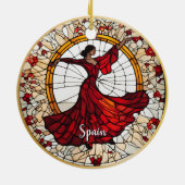 Spanien Urlaub Souvenir Keramik Ornament (Hinten)