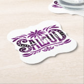 Spanien Urlaub und Feier  "SALUD" -  Prost Untersetzer (angewinkelt)