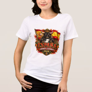Spanien ¡Vamos España! 2026 Fußballfan  Tri-Blend Shirt