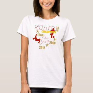Spanien verficht 1964 2008 2010 2012 Welteuropäer T-Shirt