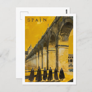 Spanien Vintag Berühmter Reiseort Postkarte