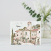 Spanien Vintag Wasserfarbe Spanien Landschaft Postkarte (Stehend Vorderseite)