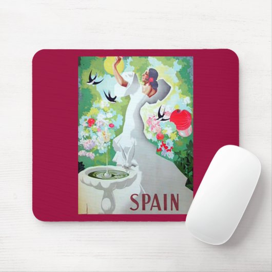 Spanien Vintage Image Mousepad (Mit Mouse)