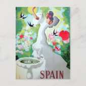 Spanien Vintage Image Postkarte (Vorderseite)