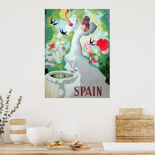 Spanien Vintage Poster Print (Küche)