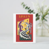 Spanien Vintage Poster Restauriert Postkarte (Stehend Vorderseite)