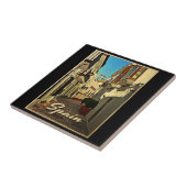 Spanien Vintage Reise Fliese (Seite)