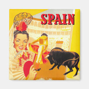 Spanien Vintage-Reise Magnet