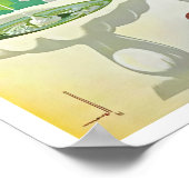 Spanien Vintage-Reise Poster (Ecke)