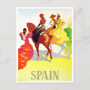 Spanien Vintage-Reise Postkarte