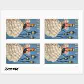 SPANIEN Vintage Reiseaufkleber Rechteckiger Aufkleber (Blatt)