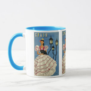 SPANIEN Vintage-Reisebecher Tasse