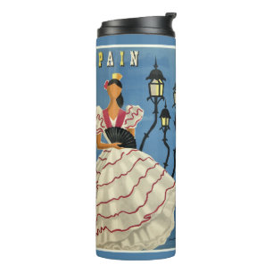 SPANIEN Vintage-Reisebecher Thermosbecher