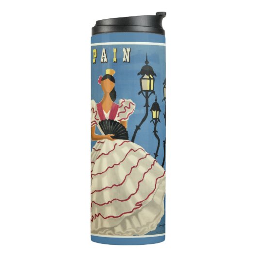 SPANIEN Vintage-Reisebecher Thermosbecher (Nach links gedreht)