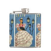 SPANIEN Vintage Reiseflasche Flachmann (Vorderseite)