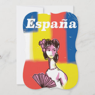 Spanien Vintage-Reiseposter Einladung