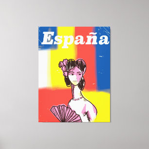 Spanien Vintage-Reiseposter Leinwanddruck