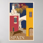 Spanien Vintage Travel Poster (Vorne)