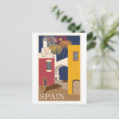 Spanien Vintage Travel Poster Postkarte (Stehend Vorderseite)