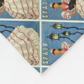 SPANIEN Vintage Travel Vlies Decken (Ecke)