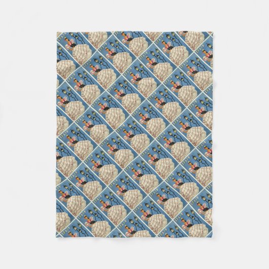 SPANIEN Vintage Travel Vlies Decken (Vorderseite)