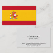 Spanien Visitenkarte (Vorne/Hinten)