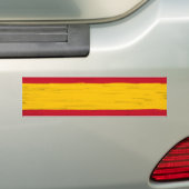 Spanien-Wachsbleistift skizzierte Flagge Autoaufkleber (Auf Auto)