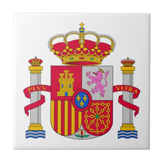 Spanien-Wappen Fliese (Vorderseite)