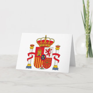 Spanien-Wappen Gruß-Karte Karte