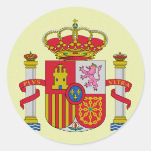 Spanien - Wappen im Detail Runder Aufkleber