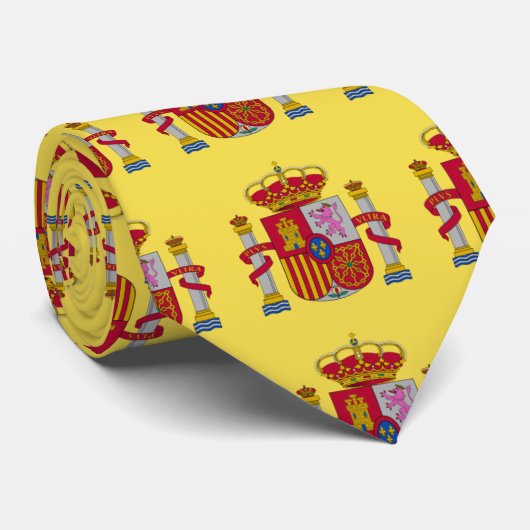 Spanien-Wappen Krawatte (Gerollt)