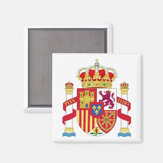 Spanien Wappen Magnet (Vorderseite/Rückseite)
