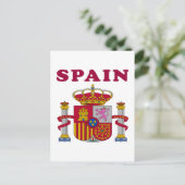 Spanien - Wappen Postkarte (Stehend Vorderseite)