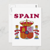 Spanien - Wappen Postkarte (Vorne/Hinten)