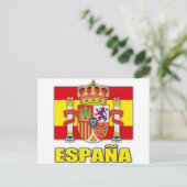 Spanien Wappen Postkarte (Stehend Vorderseite)