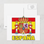 Spanien Wappen Postkarte (Vorne/Hinten)