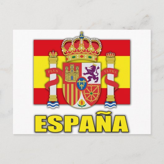 Spanien Wappen Postkarte (Vorderseite)