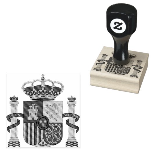 Spanien Wappen Rubber Briefmarke Gummistempel (Stempel)