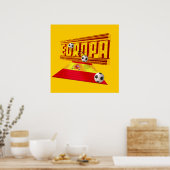 Spanien Weg nach Europa Fußball-Futbol spendet Ide Poster (Küche)