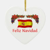 Spanien-Weihnachten Keramikornament (Vorne)