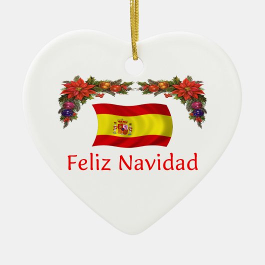 Spanien-Weihnachten Keramikornament (Vorne)