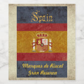 Spanien Weinetikett (Einzelnes Label)