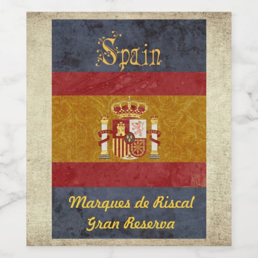 Spanien Weinetikett (Einzelnes Label)