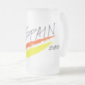 Spanien-Welt verficht mattierte Tasse (VorderseiteRechts)