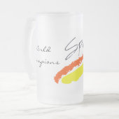 Spanien-Welt verficht mattierte Tasse (Vorderseite Links)