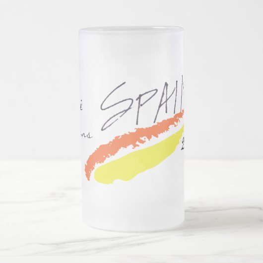 Spanien-Welt verficht mattierte Tasse (Mittel)